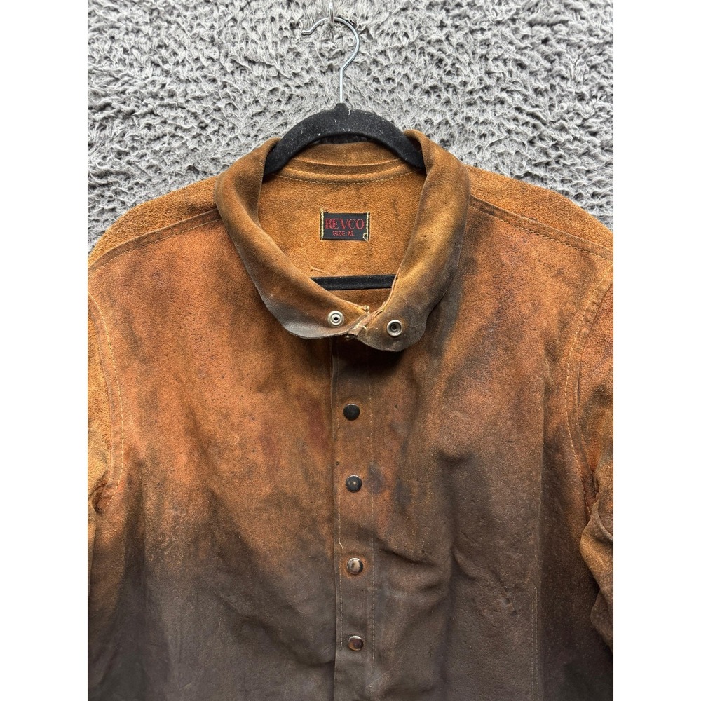 Vintage Revco Genuine Suede Leather Wielding Jacket Brown Mens Size XL - Picture 3 of 11